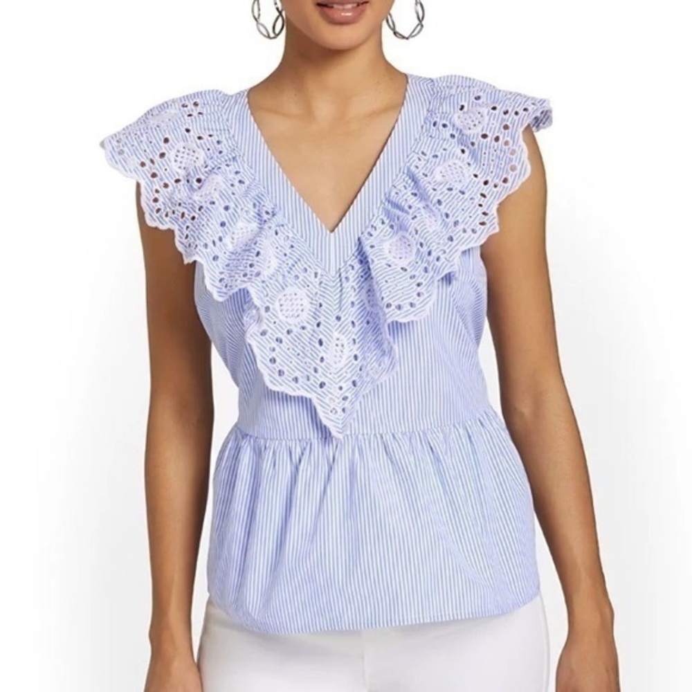 Ruffled Back Bow Top
